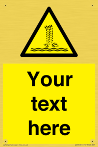 Custom warning artificial waterfall